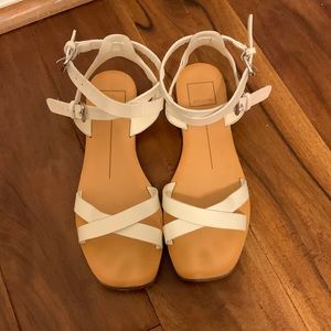 White size 8 Dolce Vita flat sandals